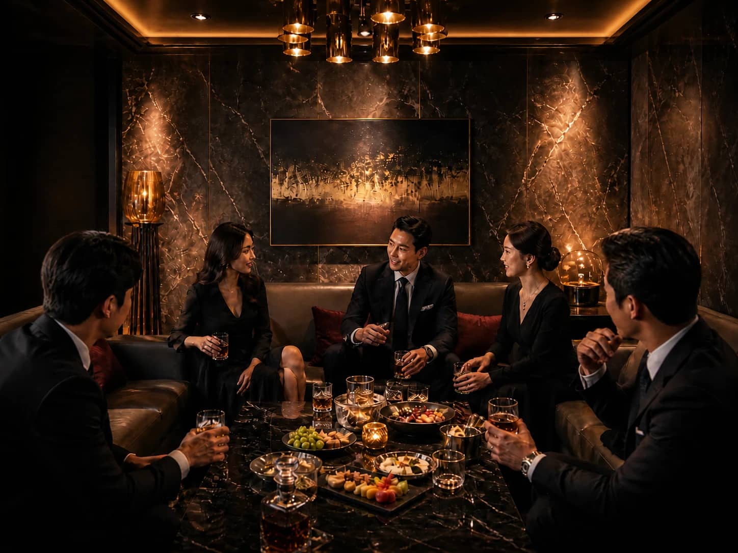 강남 쩜오 A TEAM — 지인·동료와 즐거운 술자리를 위한 강남 구구단 매장 복도·연결 공간 인테리어
