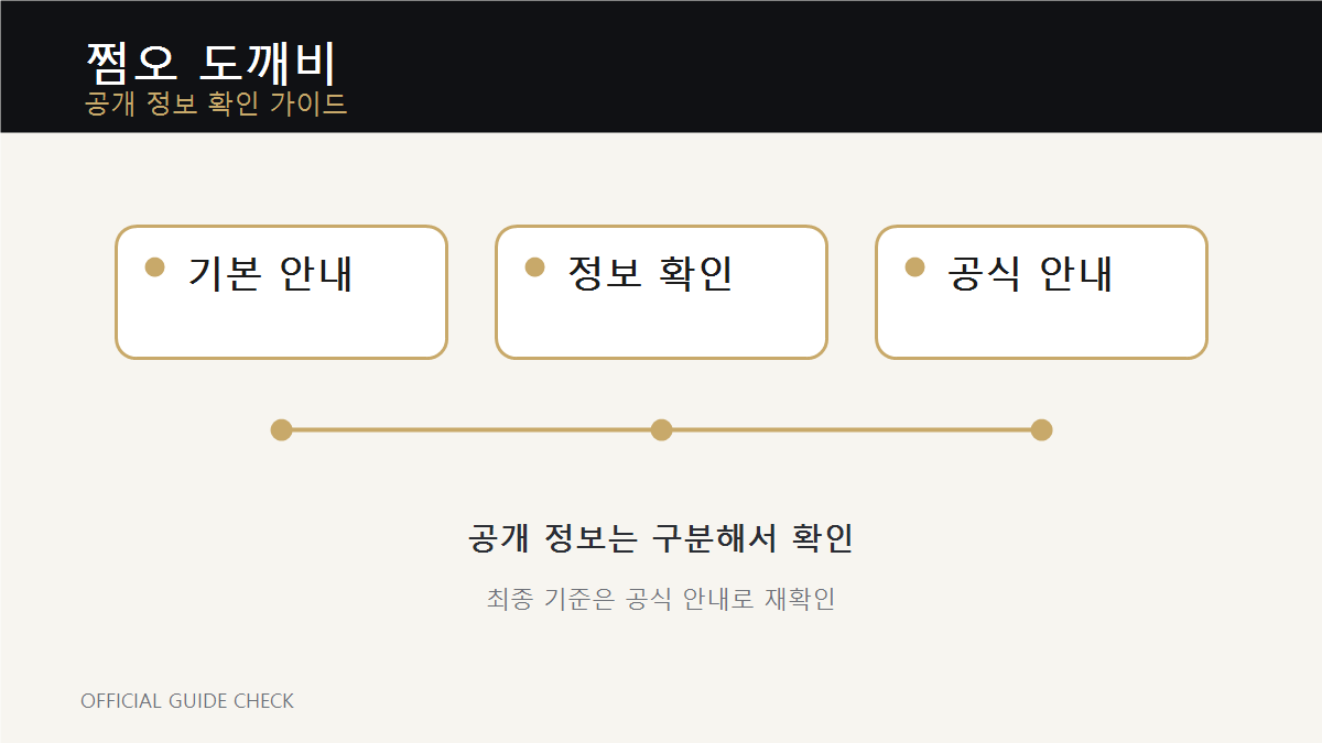 쩜오 도깨비 기본 안내 이미지